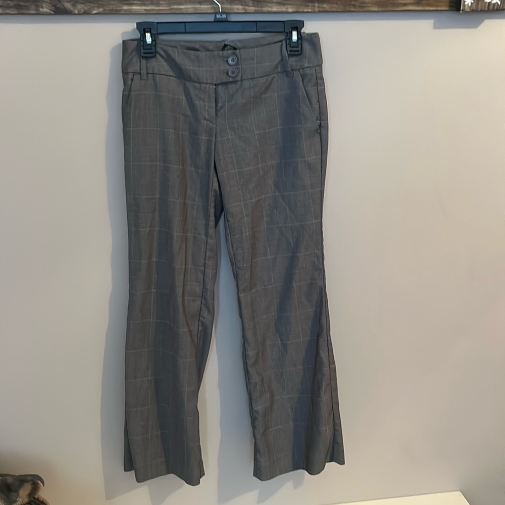 Gray plaid dress pants from NY&C